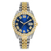 Fashion Women's Quartz Watch With Roman Scale Calendar Round Dial Alloy Case Steel Strip Strap Stainless Steel Buckle
