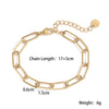 Fashion Women's Stainless Steel Geometric Bracelet With Microsetting