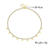Fashion Women's Titanium Steel Eightpointed Star Necklace With Electroplating Treatment And Regular Chain
