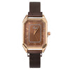 Fashion Women's Watch Alloy Case And Strap Square Dial Suction Iron Buckle