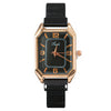 Fashion Women's Watch Alloy Case And Strap Square Dial Suction Iron Buckle