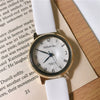 Fashion Women's Watch Alloy Case Ordinary Glass Mirror Leather Belt Casual Style