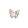Fashionable Allmatch Butterfly Ear Nail For Women Light Luxury Style Copper With Zircon And Diamond Animals Zodiac Design