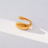 Fashionable Antique Electroplated Geometric Natural Semiprecious Stone Hexagonal Rhombus Ring Unisex Accessories