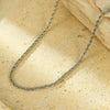 Fashionable Braided Keel Flower Basket Chain Stainless Steel Goldplated Necklace For Women
