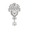 Fashionable Brooch For Men And Women Alloy Material With Crown Shaped Design And Diamond Inlaid Processing