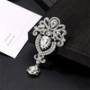 Fashionable Brooch For Men And Women Alloy Material With Crown Shaped Design And Diamond Inlaid Processing