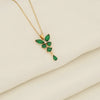 Fashionable Butterfly Tassel Pendant Copper Stainless Steel Electroplated Necklace