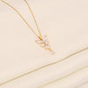 Fashionable Butterfly Tassel Pendant Copper Stainless Steel Electroplated Necklace