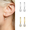 Fashionable Diamondencrusted Zircon Drop Earrings Accessible Luxury Style