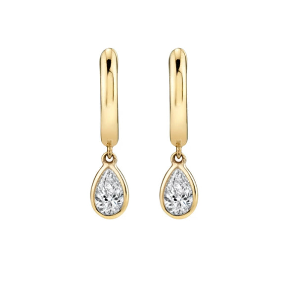 Fashionable Diamondencrusted Zircon Drop Earrings Accessible Luxury Style