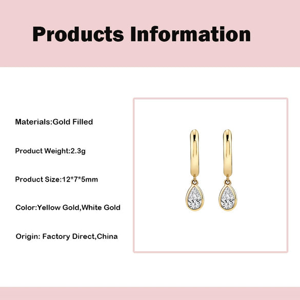 Fashionable Diamondencrusted Zircon Drop Earrings Accessible Luxury Style