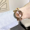Fashionable Elegant Women's Alloy Quartz Watch With Round Dial And Pin Buckle