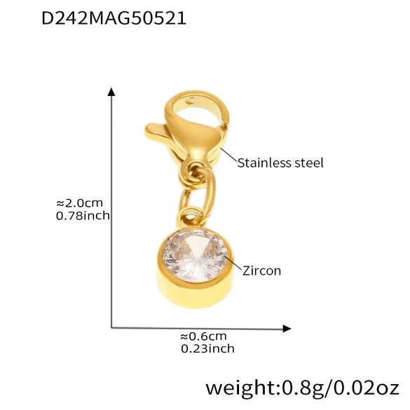 Fashionable Geometric Stainless Steel Goldplated Ferris Wheel Heart Bow Multiaccessory Bracelet And Anklet For Women