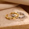 Fashionable Goldplated Copper Evil Eye Ring With Blue Zircon Design Adjustable Open Band Unisex Statement Jewelry