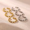 Fashionable Goldplated Copper Evil Eye Ring With Blue Zircon Design Adjustable Open Band Unisex Statement Jewelry