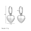 Fashionable High End Light Luxury Stainless Steel Earrings For Women With Geometric Design And Electroplating
