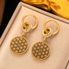Fashionable High End Light Luxury Stainless Steel Earrings For Women With Geometric Design And Electroplating