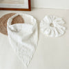 Fashionable Lace Hollow Triangle Fabric Handmade Women's Head Accessories Hair Tie