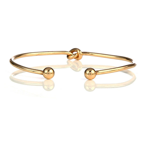 Fashionable Leaves Diamond Knot Hollow Carved Fourpiece Alloy Bracelet Set With Electroplating And Natural Style