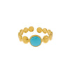 Fashionable Luxury Style Colorful Oil Dripping Stainless Steel Ring With Cut Out Line Dot Heart Electroplated Adjustable For Women