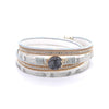 Fashionable Magnet Buckle Multi Layer Two Circle Leather Pu Bracelet For Women With Heart Shape And Artificial Leather Material
