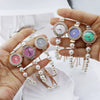 Fashionable Pearl Alloy Round Dial Female Student Watch