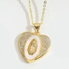 Fashionable Pendant Necklace For Ladies Copper Mixed Gemstone Setting Geometric Style Electroplating O Word Chain