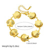 Fashionable Personality Goldplated Stainless Steel Jewelry Set With Chain Bracelet And Necklace