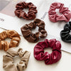 Fashionable Pu Leather Hair Rope Simple Versatile Hair Ring Elegant Girl's Large Intestine Ring Head Rope Seiko Crafted Hair Accessories