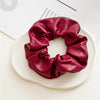 Fashionable Pu Leather Hair Rope Simple Versatile Hair Ring Elegant Girl's Large Intestine Ring Head Rope Seiko Crafted Hair Accessories