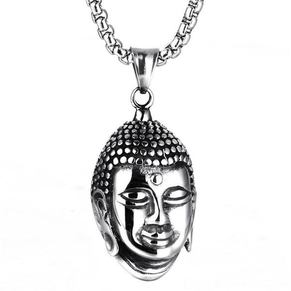 Fashionable Retro Men's Titanium Steel Thor Hammer Pendant Necklace With Baking Paint And Cartoon Characters Pattern