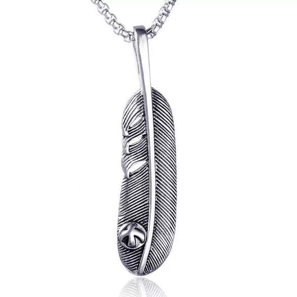 Fashionable Retro Men's Titanium Steel Thor Hammer Pendant Necklace With Baking Paint And Cartoon Characters Pattern