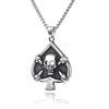 Fashionable Retro Men's Titanium Steel Thor Hammer Pendant Necklace With Baking Paint And Cartoon Characters Pattern