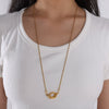 Fashionable Retro Versatile 316L Stainless Steel 18K Gold Plated Sweater Chain Necklace