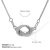 Fashionable Retro Versatile 316L Stainless Steel 18K Gold Plated Sweater Chain Necklace