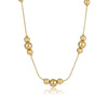 Fashionable Round Ball Stainless Steel 18K Electroplated Women's Jewelry Necklace