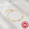 Fashionable S925 Sterling Silver Geometric Devil Eye Electroplated Unisex Bracelet