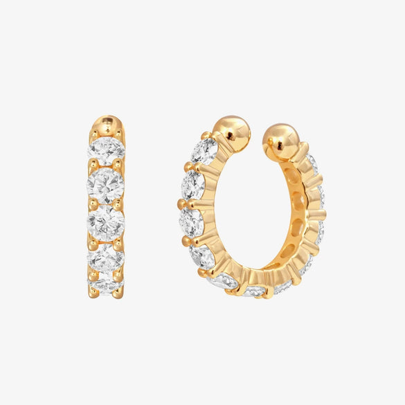 Fashionable Simple Elegant All Match Classic Women's S925 Sterling Silver Ear Clip Earring With Geometric Design And Electroplating Treatment