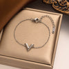 Fashionable Simple Luxury V Shaped Female Necklace Suit With Titanium Steel Pendant In Letters Numbers Text Shape And Electroplating Design