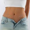 Fashionable Simple Metal Thin Chain Waist Chain Body Chain Double Circle Lobster Clasp