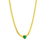 Fashionable Simple Niche Love Pendant Necklace With Titanium Steel Twist Chain And Geometric Pattern Electroplated Stainless Steel