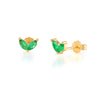 Fashionable Simple S925 Silver Geometric Horse Eye Diamond Embedded Electroplated Women's Mini Ear Studs Earrings