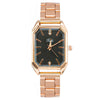 Fashionable Square Alloy Strap Diamondencrusted Women's Quartz Watch