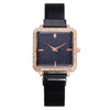 Fashionable Square Metal Women's Watch With Ironabsorbing Magnetic Buckle And Mineral Strengthened Glass Mirror