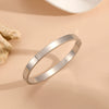 Fashionable Titanium Steel Bracelet With Smooth Niche Design And Polish Finish