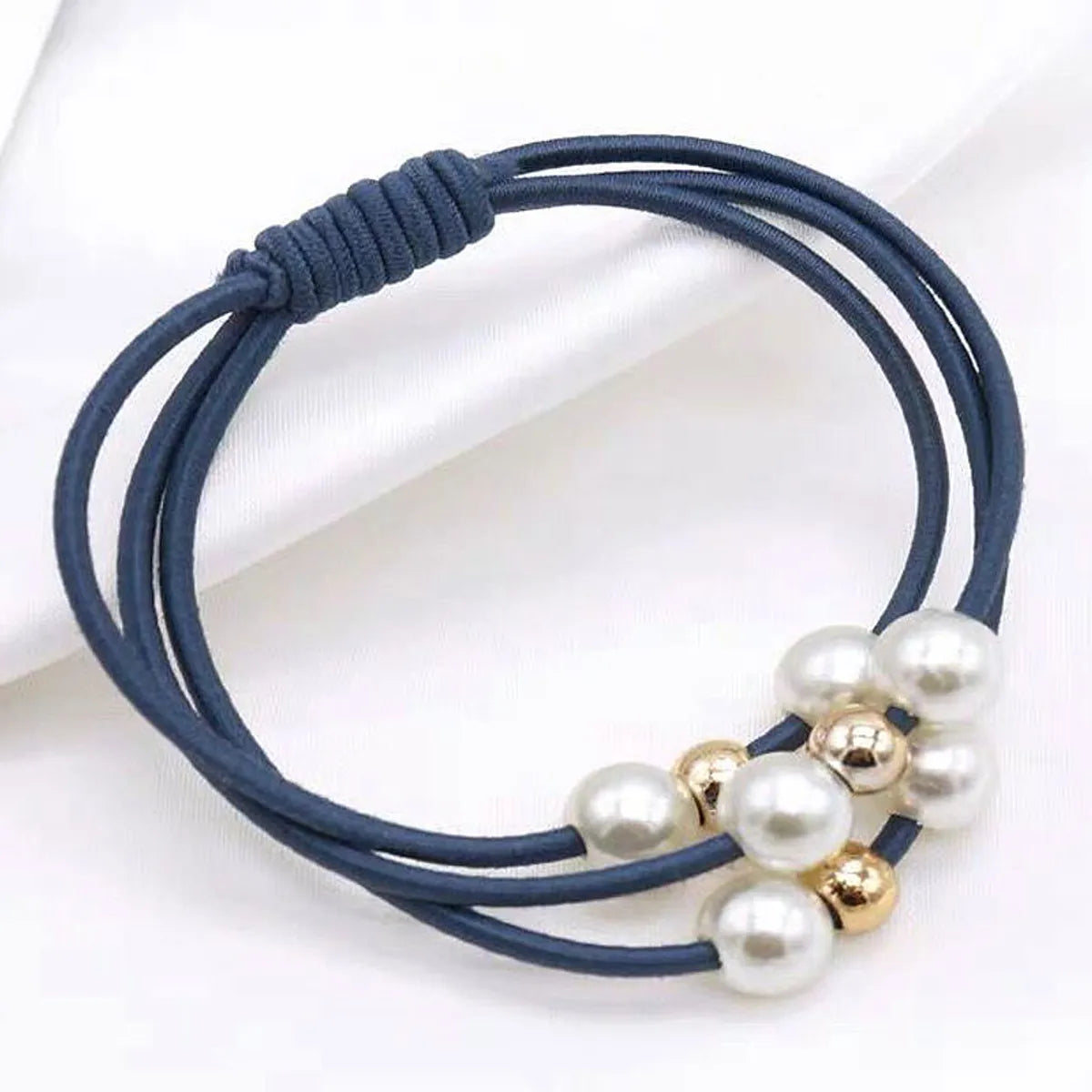 Fashionable Wild Pearl Hair Ring Headdress Simple Hair Rope Rubber Band Hair Accessories Rubber Band