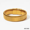 Fashionable Women's Stainless Steel Electroplated Geometric Design Bracelet