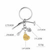 Father'S Day Gift Gadget Set Personalized Pendant Keychain I Love You Peach Heart Pendant Keychain Gooddiy Wholesale
