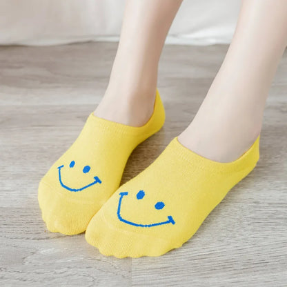 Female Boat Socks Invisible Shallow Mouth Non-Slip Breathable Socks